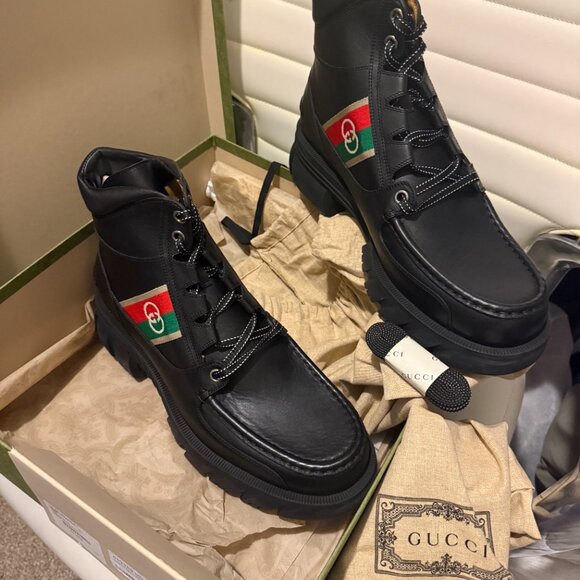 GUCCI MEN BOOTS  NEW  SIZE 13.5 main image 8